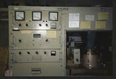 one of the twin Siemens transmitters later modified for A3A, reduced carrier USB, and in operation since 1987 from IRRS-Shortwave's facility in Milano, Italy