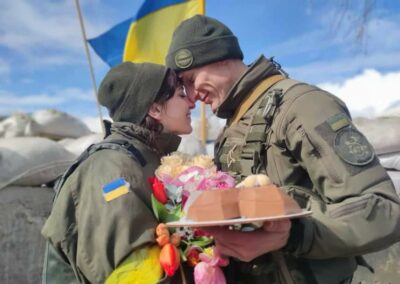 Marrying on the frontline in Ukraine